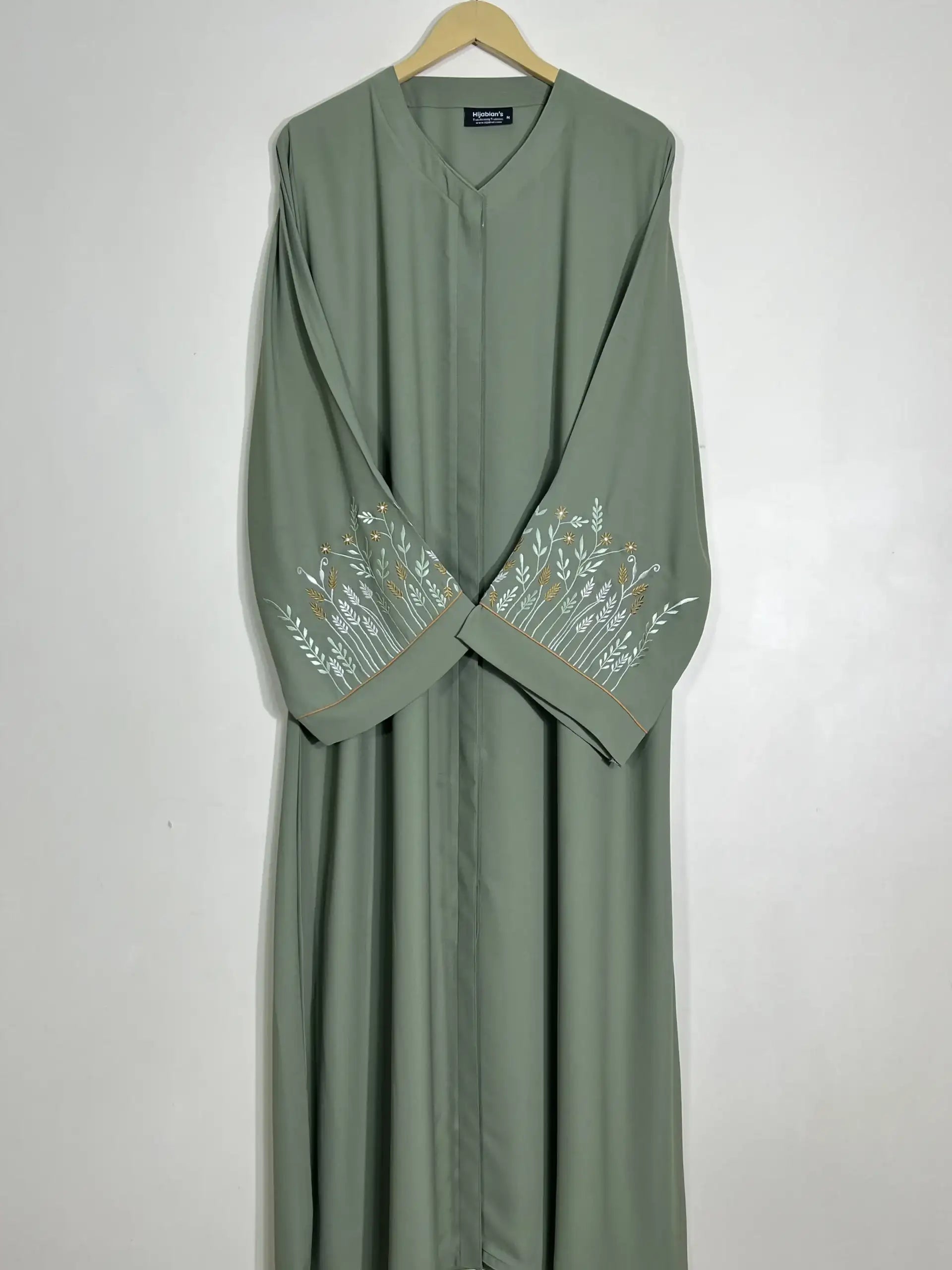 Fern - Embroidered Bloom Abaya HJ1108